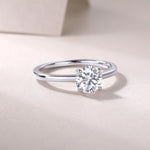 Carissie Timeless Elegant Round Solitaire Engagement Ring 1 Ct