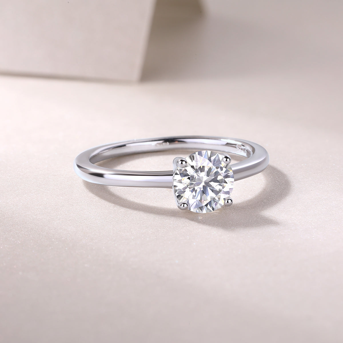 Carissie Timeless Elegant Round Solitaire Engagement Ring 1 Ct