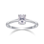 Carissie Classic Oval Solitaire Four-Prong Engagement Ring