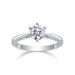 Carissie Classic Round Solitaire Prong Engagement Ring 1 Ct