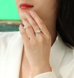 Carissie Heart Baguette Trilogy Engagement Ring