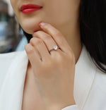 Carissie Classic Heart Solitaire Engagement Ring