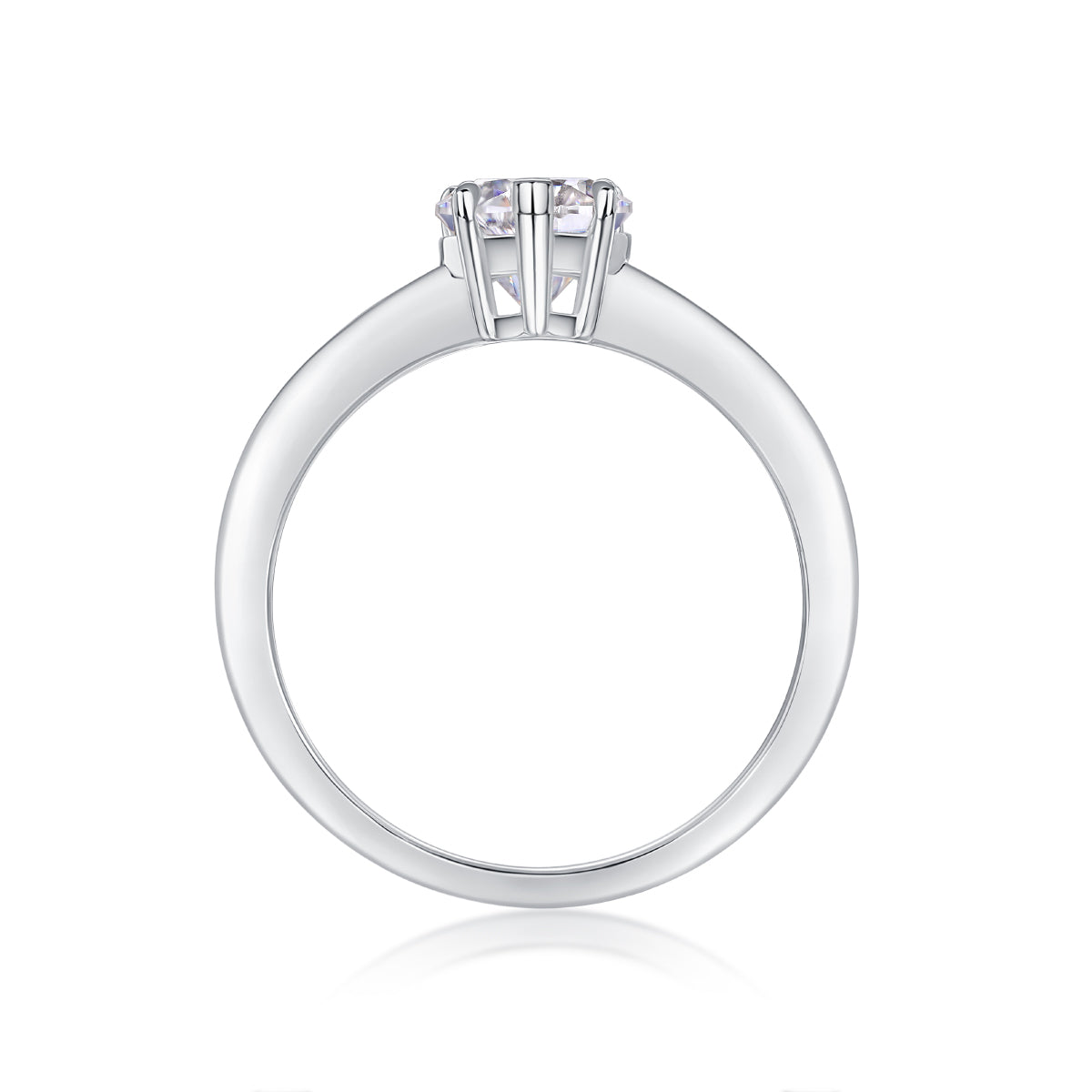 Carissie Classic Heart Solitaire Engagement Ring