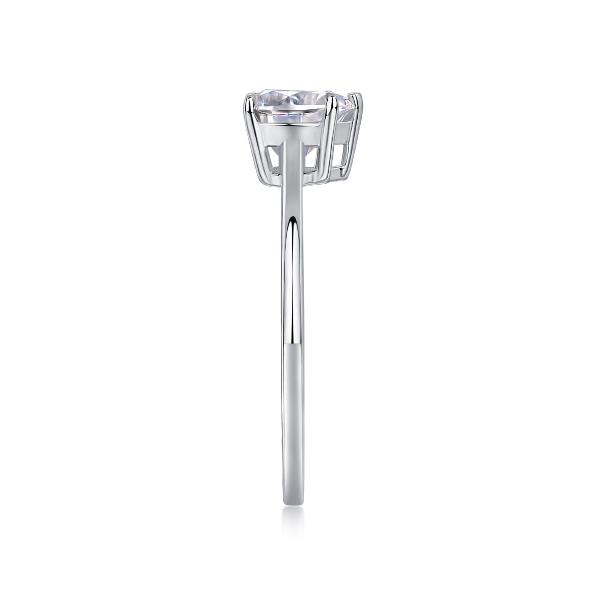 Carissie Classic Heart Solitaire Engagement Ring