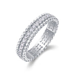 Carissie Eternity Scalloped Edge Filigree Wedding Band