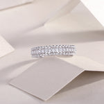 Carissie Eternity Scalloped Edge Filigree Wedding Band