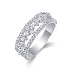 Carissie Intricate Multi-Row Cluster Wedding Band