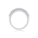 Carissie Intricate Multi-Row Cluster Wedding Band