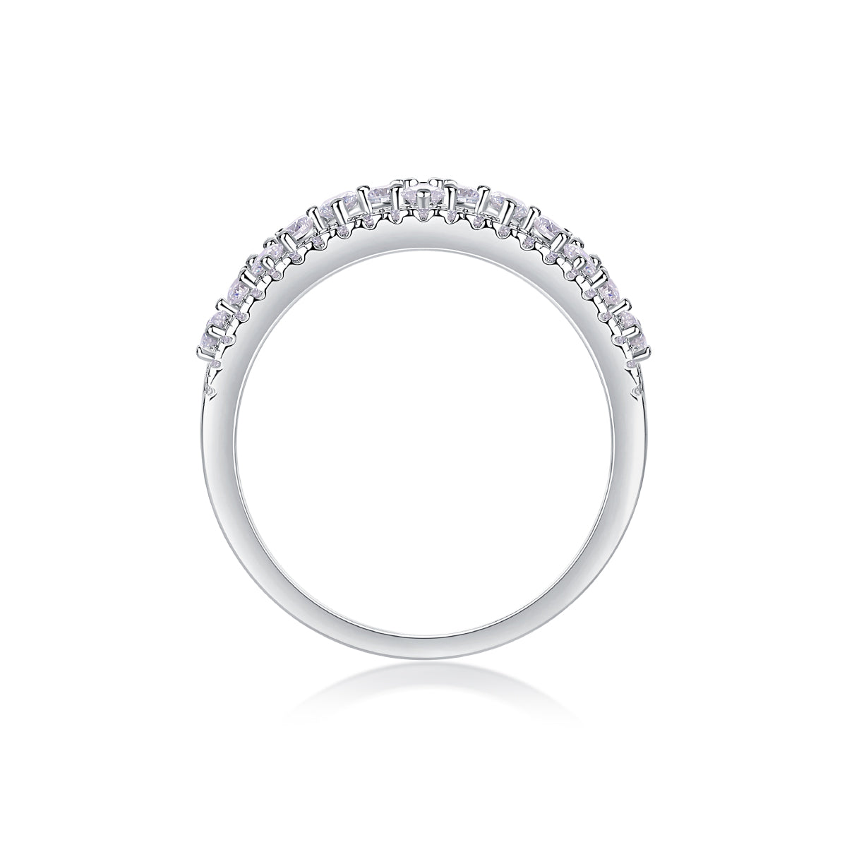 Carissie Intricate Multi-Row Cluster Wedding Band
