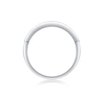 Carissie Elegant Round Channel Half Eternity Band
