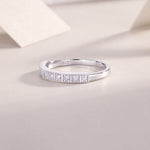 Carissie Elegant Round Channel Half Eternity Band