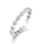 Carissie Timeless Marquise Shaped Open Linked Eternity Band