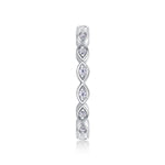 Carissie Timeless Marquise Shaped Open Linked Eternity Band