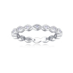 Carissie Timeless Marquise Shaped Open Linked Eternity Band