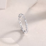Carissie Timeless Marquise Shaped Open Linked Eternity Band