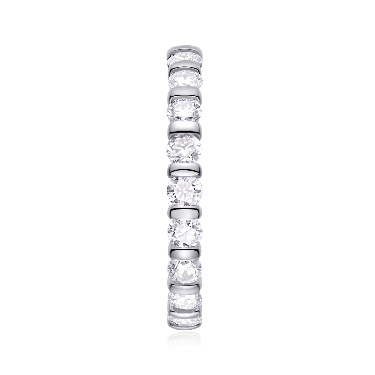 Carissie Round Channel-Set Full Eternity Wedding Band