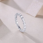 Carissie Round Channel-Set Full Eternity Wedding Band