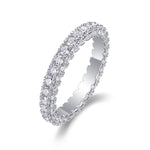 Carissie Vintage Multi Row Pave Full Eternity Band