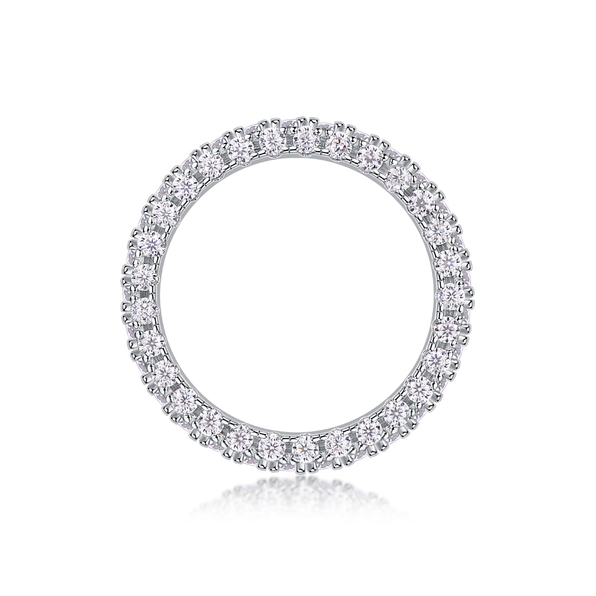 Carissie Vintage Multi Row Pave Full Eternity Band