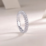 Carissie Vintage Multi Row Pave Full Eternity Band