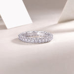 Carissie Vintage Multi Row Pave Full Eternity Band