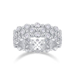 Carissie Intricate Bubble Cluster Openwork Statement Band