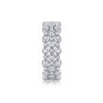 Carissie Intricate Bubble Cluster Openwork Statement Band
