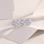 Carissie Intricate Bubble Cluster Openwork Statement Band
