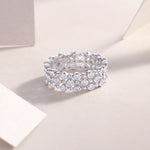 Carissie Intricate Bubble Cluster Openwork Statement Band