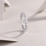Carissie Classic Marquise Round Alternating Eternity Band