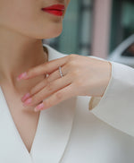 Carissie Classic Marquise Round Alternating Eternity Band