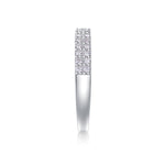 Carissie Classic Multi-Row Pave Eternity Wedding Band