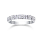 Carissie Classic Multi-Row Pave Eternity Wedding Band