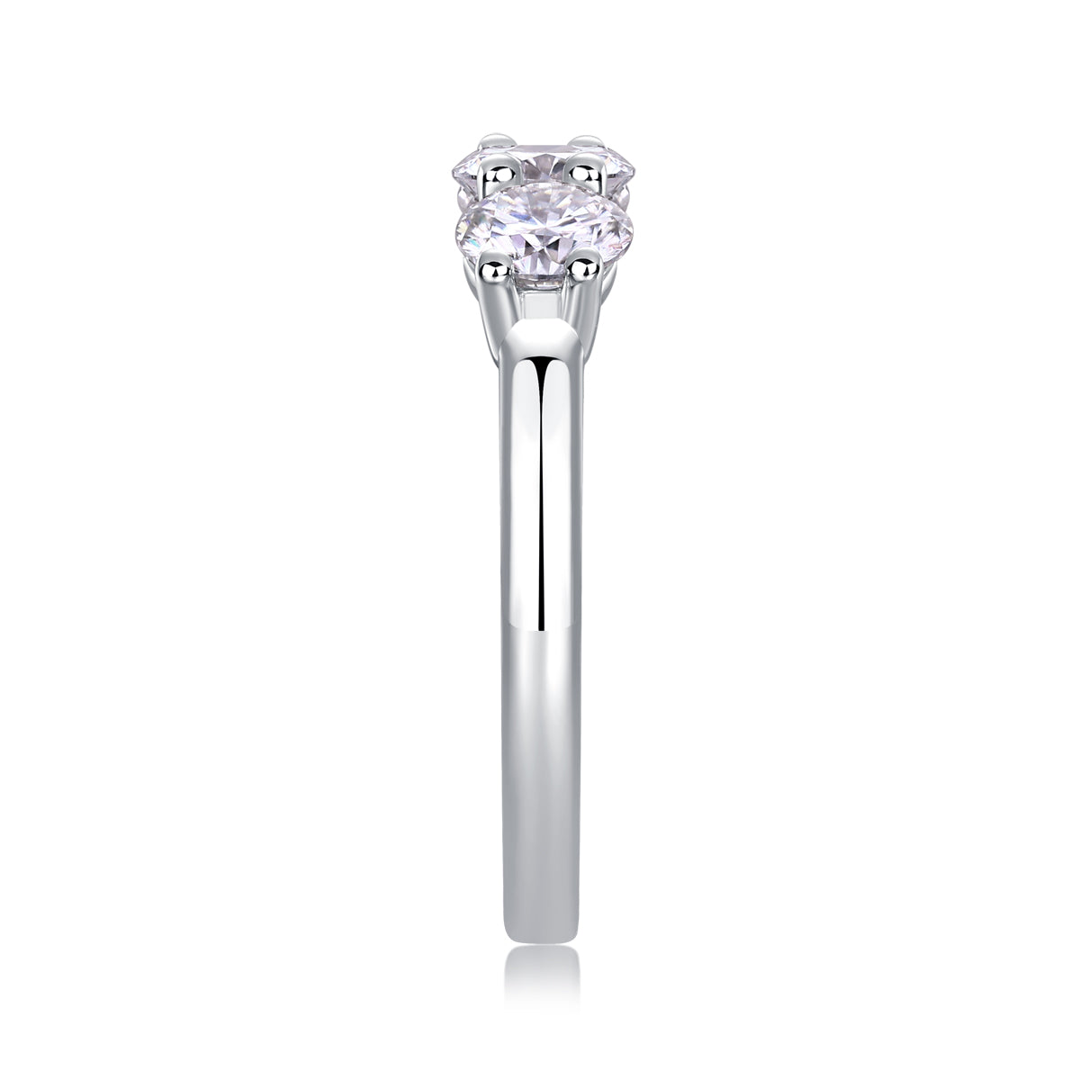 Carissie Classic Round Trilogy Prong Engagement Ring 50 pt