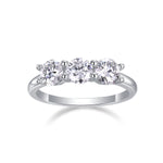 Carissie Classic Round Trilogy Prong Engagement Ring 50 pt