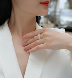 Carissie Classic Round Trilogy Prong Engagement Ring 50 pt