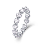 Carissie Round Cut Interlocking Full Eternity Band