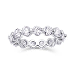 Carissie Round Cut Interlocking Full Eternity Band