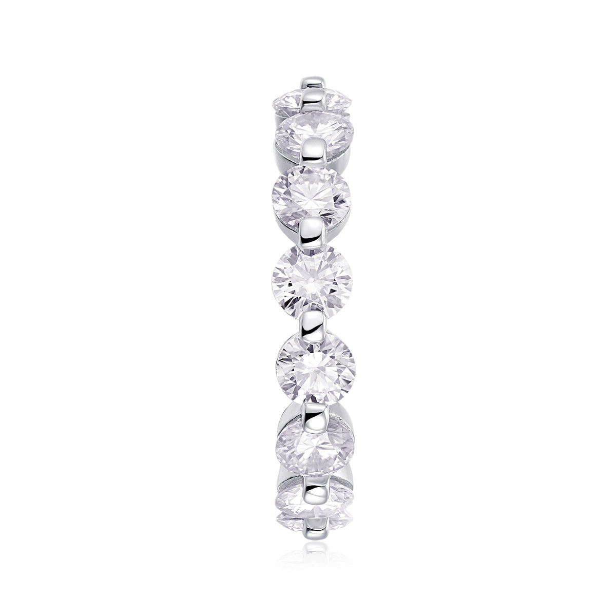 Carissie Round Cut Interlocking Full Eternity Band