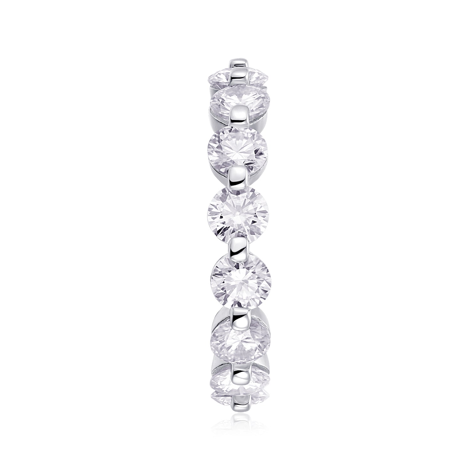 Carissie Round Cut Interlocking Full Eternity Band