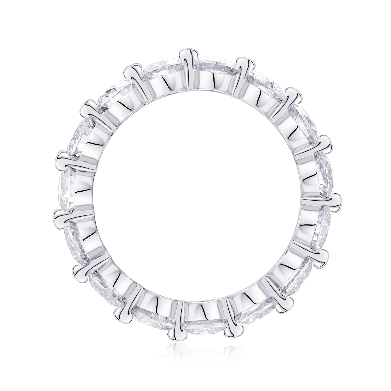 Carissie Round Cut Interlocking Full Eternity Band