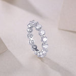 Carissie Round Cut Interlocking Full Eternity Band