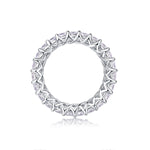 Carissie Round Twisted Weave Prong-Set Eternity Band