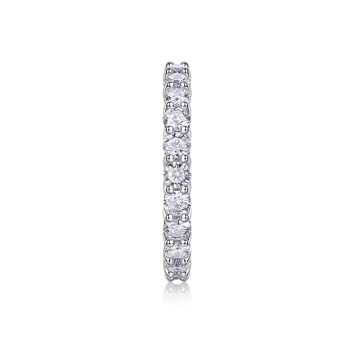 Carissie Round Twisted Weave Prong-Set Eternity Band