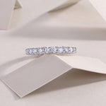 Carissie Round Twisted Weave Prong-Set Eternity Band