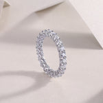 Carissie Round Twisted Weave Prong-Set Eternity Band