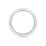 Carissie Classic Double Row Pave Eternity Wedding Band