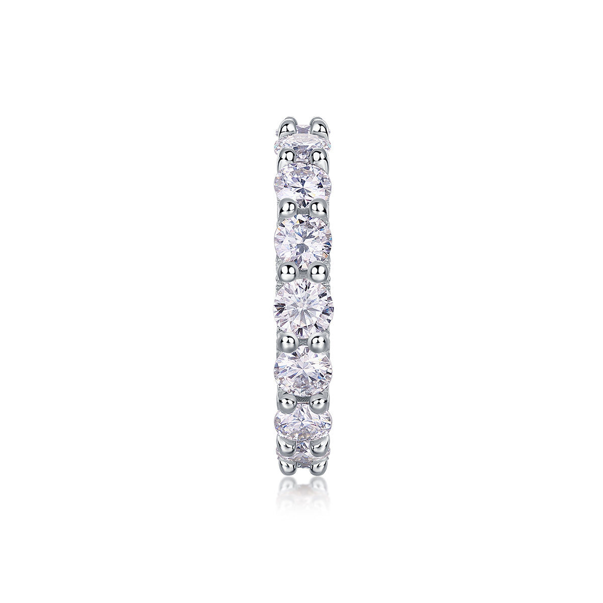 Carissie Round Shared Prong Full Eternity Wedding Band
