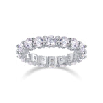 Carissie Round Shared Prong Full Eternity Wedding Band