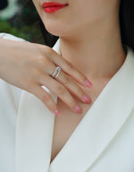 Carissie Classic Twist Knot Cluster Statement Ring